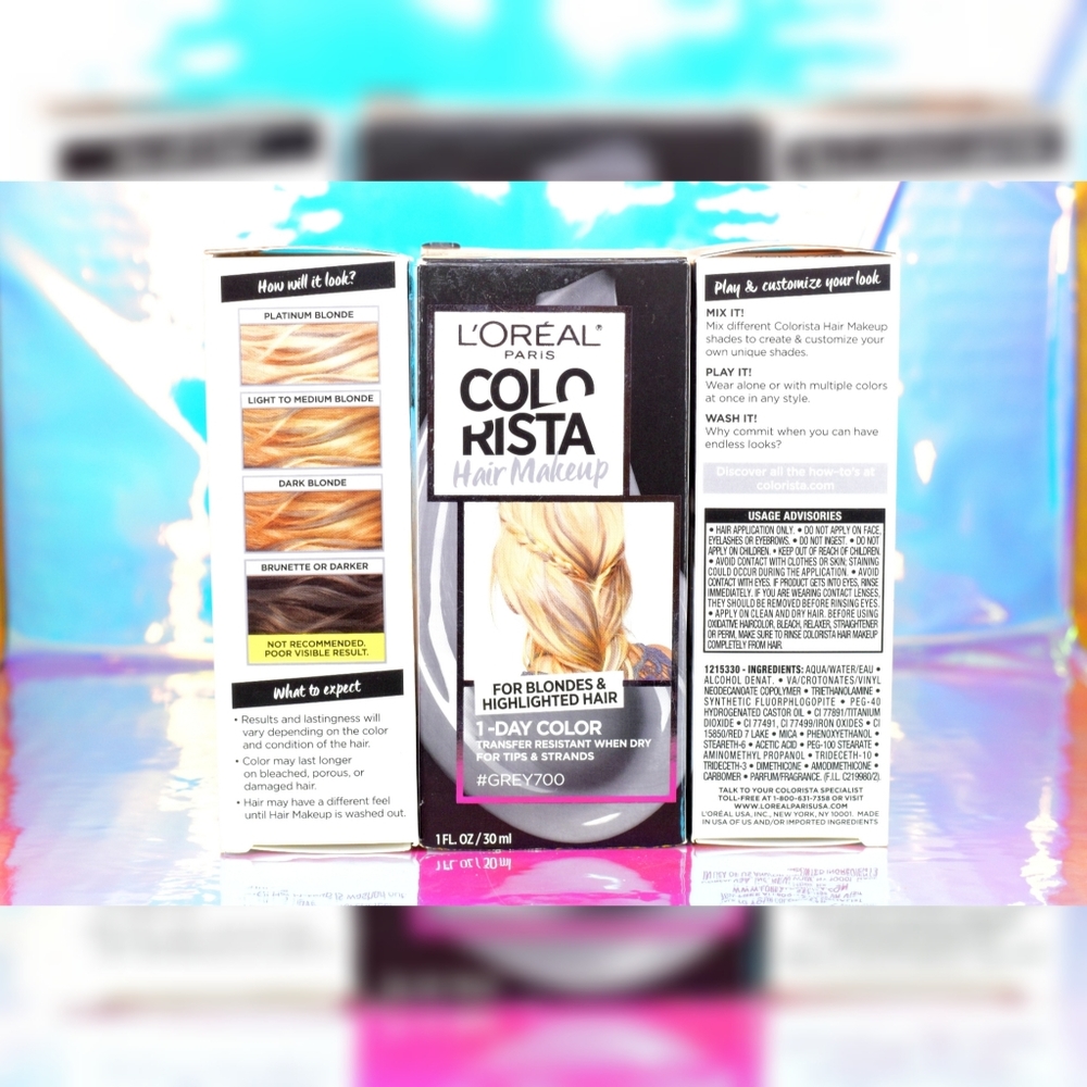 L'Oreal Colorista Hair Makeup 1-Day Color #GREY700